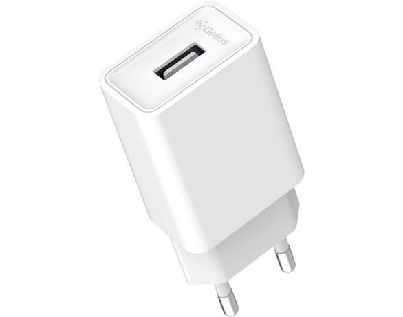 Адаптер для зарядки мережевий Gelius Single GP-HC064 USB білий Аврора картинка 3 каталог