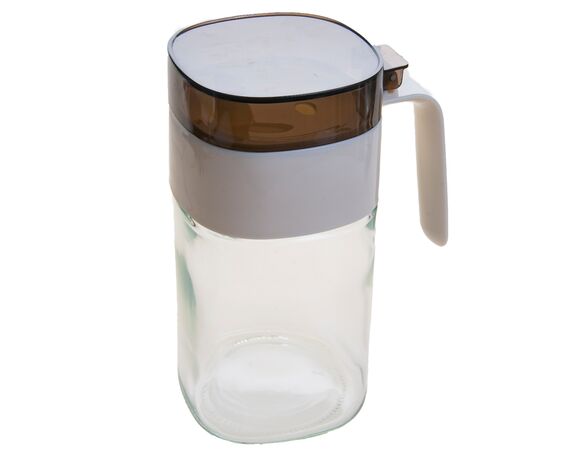 Пляшка для олії, оцту скляна з пластиковою ручкою 580 мл Аврора каталог