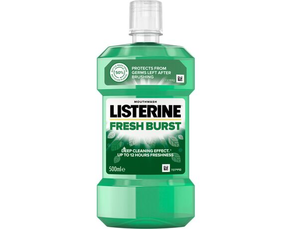 Ополіскувач для порожнини рота Listerine Сплеск свіжості 500 мл Аврора фото