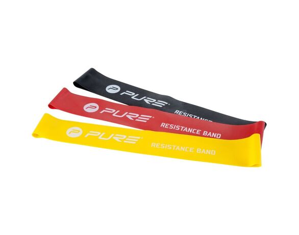Набір стрічок-еспандерів Pure2Improve чорна, жовта, червона 3 шт Аврора купити