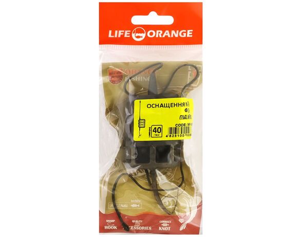 Оснащення коропове для бойлу LIFE ORANGE 2в1 Cage Feeder Leadcore №49 40 г Аврора картинка 4 вартість