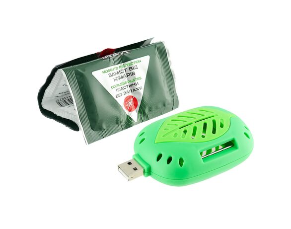 Комплект від комарів IREX: портативний фумігатор USB+пластини Аврора картинка 3 купити