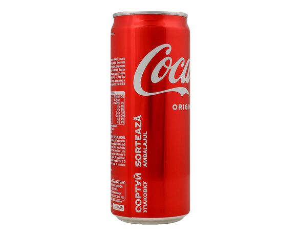 Напій безалкоггольний сильногазований Coca-cola ж/б 0,33 л Аврора картинка 5 ціна