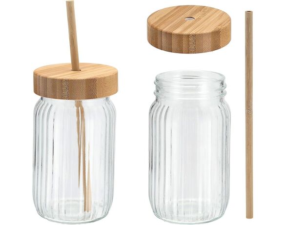 Ємність для напоїв скляна Excellent Houseware 500 мл Аврора картинка 2 фото
