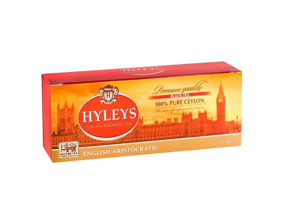 Чай чорний байховий дрібний HYLEYS Англійський аристократ 2 г/ 25 шт/пач Аврора каталог