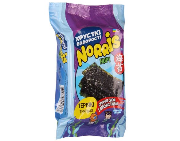 Снеки норі хрусткі NORRIS Теріякі 4,5 г Аврора недорого