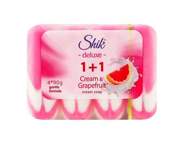 Набір крем-мила туалетного Shik Deluxe 1+1 Грейпфрут 90 г х 4 шт/уп Аврора картинка 2 відгуки