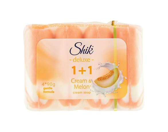 Набір крем-мила туалетного Shik Deluxe 1+1 Диня 90г х 4шт/уп Аврора з доставкою