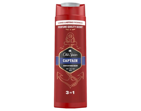 Шампунь-гель для душу чоловічий 3в1 OLD SPICE Captain 400 мл в Аврорі
