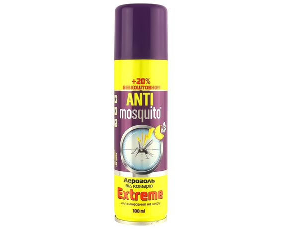Засіб від комарів та кліщів ANTImosquito Extrem аерозоль 100 мл Аврора картинка 3 з доставкою