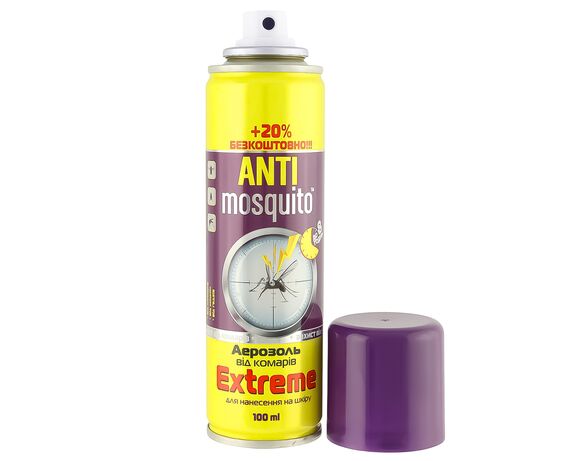 Засіб від комарів та кліщів ANTImosquito Extrem аерозоль 100 мл Аврора картинка 4 недорого