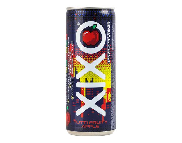 Напій безалкогольний газований XIXO Tutti fruity Apple ж/б 250 мл Аврора картинка 2 дешево