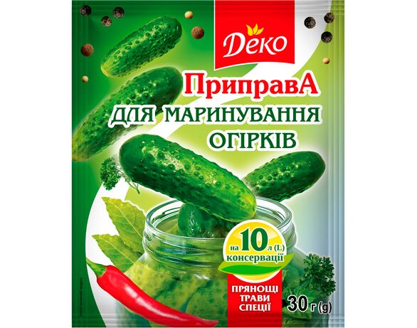 Приправа пряна для маринування огірків ДЕКО на 10 л, 30 г Аврора картинка 3 відгуки