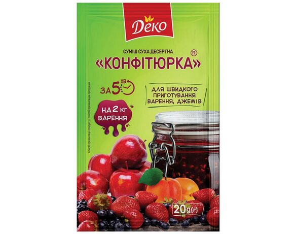 Суміш десертна суха ДЕКО Конфітюрка 20 г Аврора з доставкою