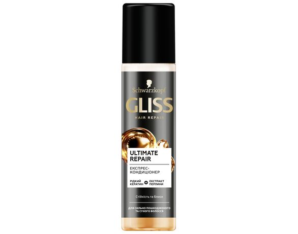 Кондиціонер-експрес для волосся GLISS Ultimate Repair 200 мл Аврора каталог
