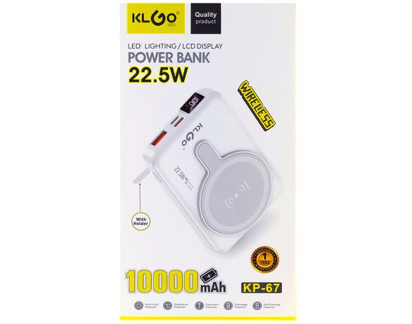Пристрій зарядний PowerBank бездротовий 10000 mAh Аврора картинка 7 ціна