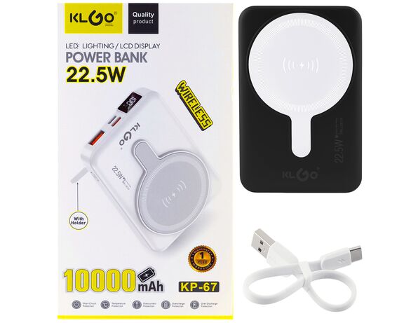 Пристрій зарядний PowerBank бездротовий 10000 mAh Аврора ціна