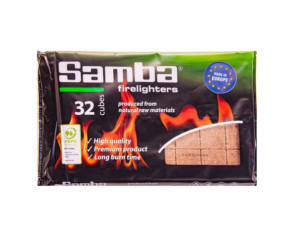 Кубики для розпалювання багаття еко Samba 32 шт Аврора недорого