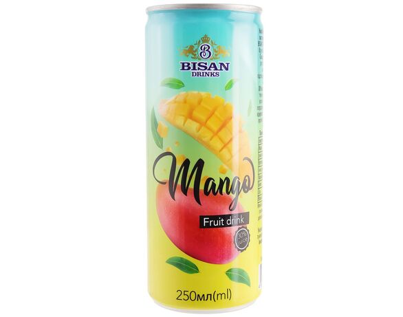 Напій соковий безалкогольний негазований BISAN DRINKS Манго ж/б 250 мл Аврора дешево