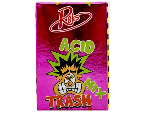 Набір льодяників карамельних Roks Acid Trash Mix 16 г Аврора з доставкою