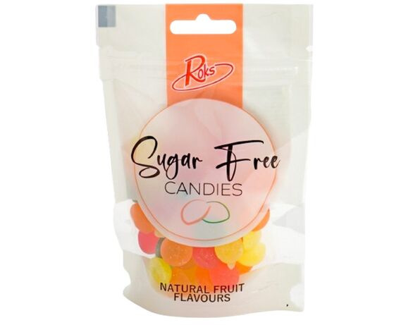 Льодяники карамельні Roks Sugar free 75 г Аврора ціна