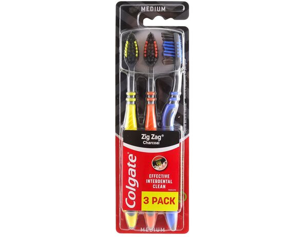 Набір щіток зубних COLGATE Зигзаг деревне вугілля 3 шт/уп Аврора відгуки