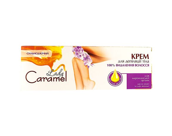 Крем для депіляції тіла Caramel 100%-видалення волосся 100 мл в інтернет-магазині Аврора