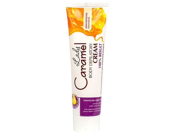 Крем для депіляції тіла Caramel 100%-видалення волосся 100 мл Аврора картинка 3 ціна