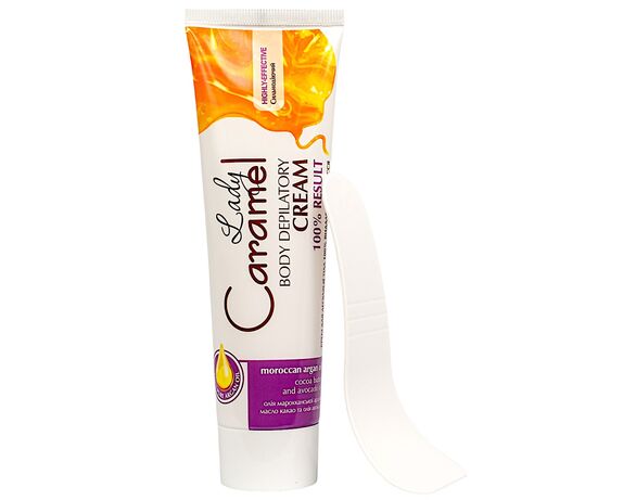 Крем для депіляції тіла Caramel 100%-видалення волосся 100 мл Аврора картинка 4 купити