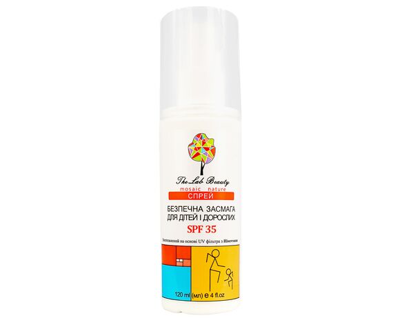 Спрей для засмаги дорослих, дітей The Lab Beauty SPF50+ 120 мл Аврора відгуки