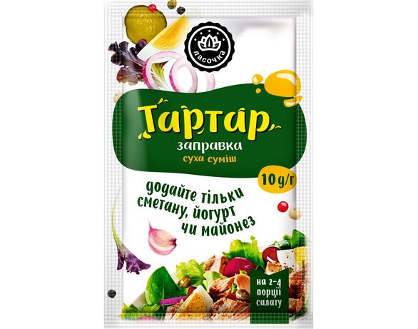 Заправка суха суміш Ласочка Тартар 10 г Аврора купити