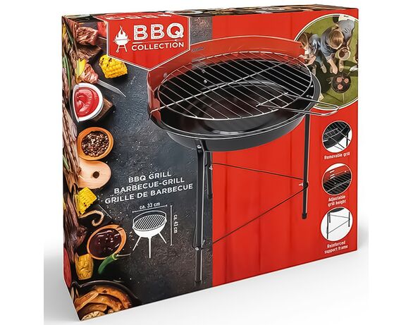 Гриль портативний круглий на ніжках BBQ Collection Аврора картинка 6 з доставкою