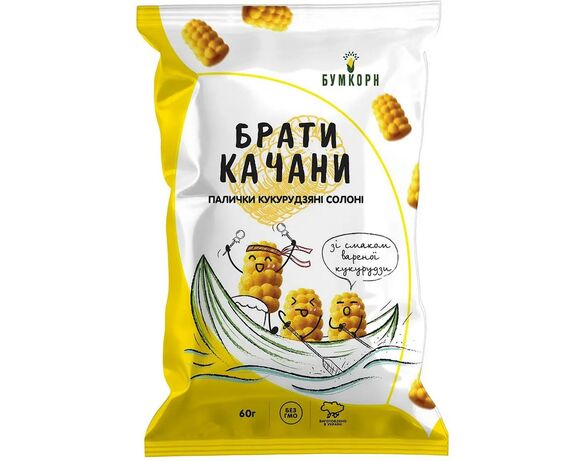 Палички кукурудзяні Бумкорн Брати Качани Варена кукурудза 60 г Аврора вартість
