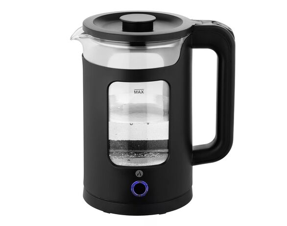 Чайник електричний скляний ARDESTO EKL-T31GB чорний 1,5 л 1350 Вт Аврора відгуки