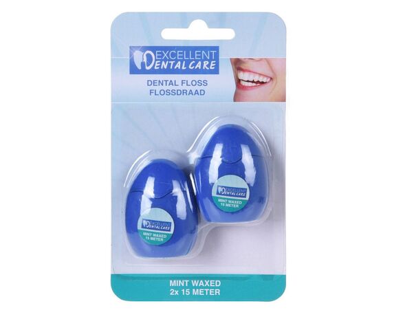 Набір ниток зубних Excellent Dental Care 15 м х 2 шт/уп Аврора вартість
