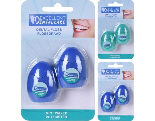Набір ниток зубних Excellent Dental Care 15 м х 2 шт/уп картинка 2 в Аврорі
