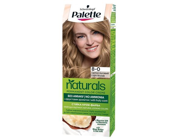 Крем-фарба для волосся стійка Palette Naturals Світло-русявий 8-0 Аврора недорого