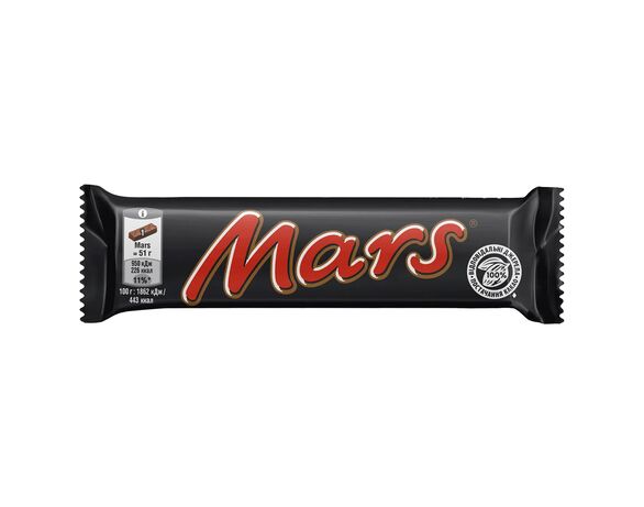 Батончик глазурований Mars з нугою та карамеллю 51 г Аврора з доставкою