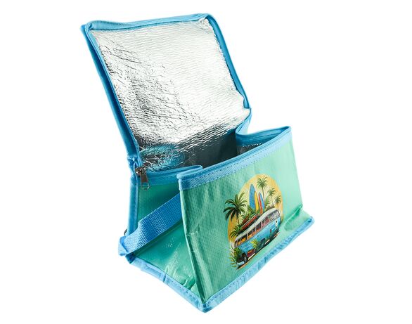 Термосумка для зберігання продуктів з принтом 21,5х15х15 см Аврора картинка 4 ціна