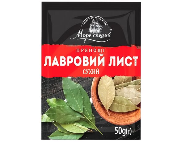 Лавровий лист Море спецій сухий 50 г Аврора каталог
