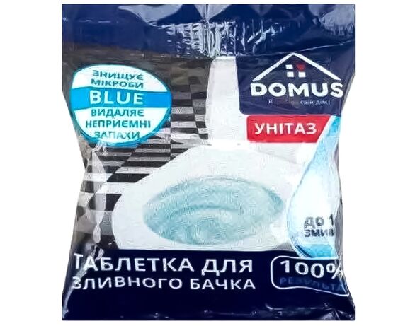 Засіб для бачка унітазу DOMUS Blue таблетка 50 г Аврора з доставкою