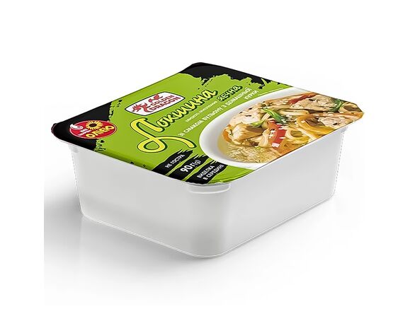 Локшина яєчна швидкого приготування негостра Golden Dragon Бульйон з курки, лоток 90 г Аврора дешево