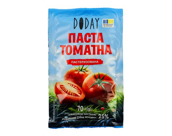 Паста томатна пастеризована Doday 70 г Аврора фото