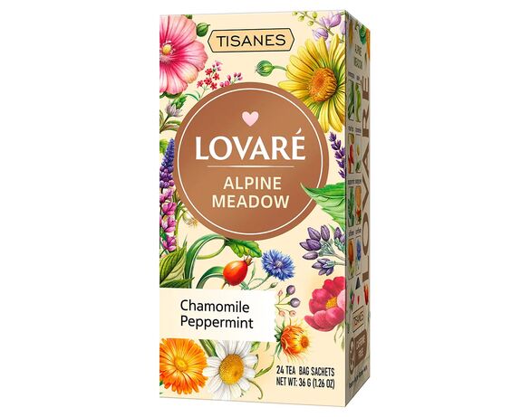 Чай трав'яний Lovare Alpine meadow Бленд з плодами, квітами 1,5 г х 24 шт/пач Аврора дешево