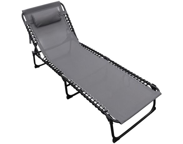 Шезлонг-лежак туристичний розкладний Ambiance 190х60х30 см в Аврорі