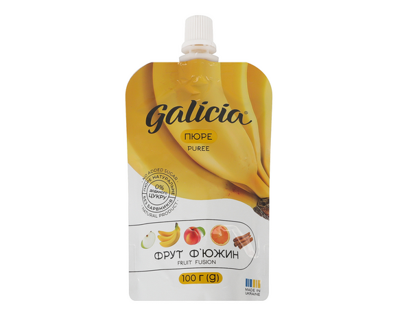 Пюре фруктове Galicia Фрут ф’южин з екстрактом кориці 100 г Аврора купити