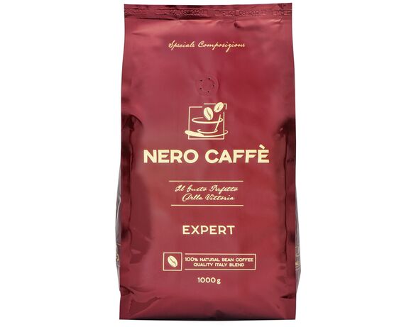 Кава натуральна смажена в зернах NERO CAFFE EXPERT 1000 г Аврора з доставкою