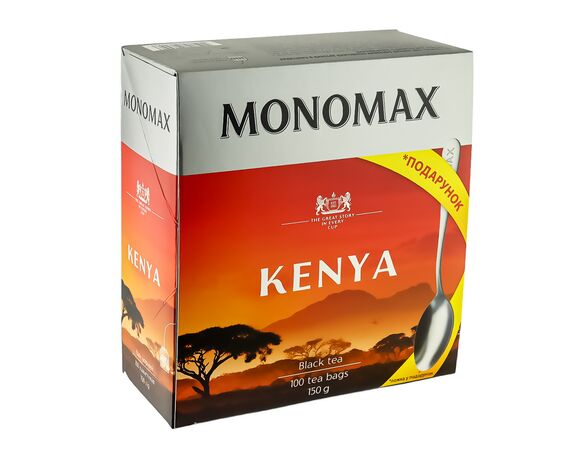 Чай чорний МОНОМАХ KENYA 1,5 г х 100 шт/пач + подарунок ложка Аврора картинка 2 недорого