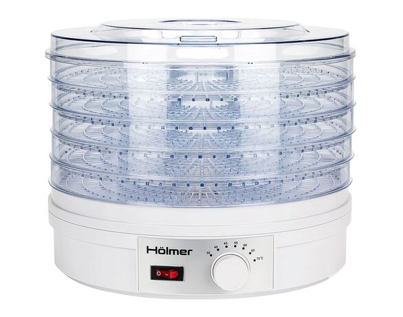 Сушарка для продуктів Holmer HFD-30W 5 піддонів 300 Вт Аврора картинка 2 вартість