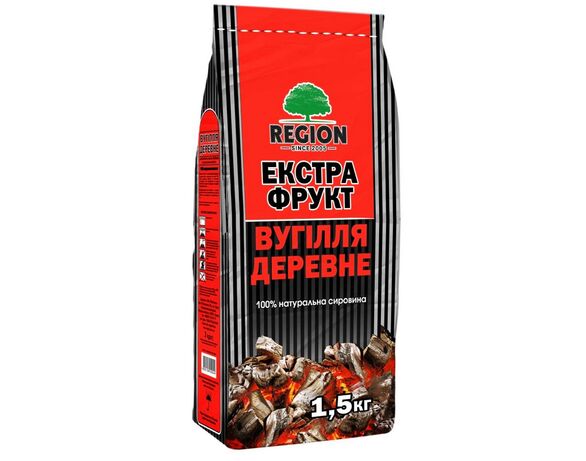 Вугілля деревне REGION Екстра-Фрукт 1,5 кг Аврора ціна